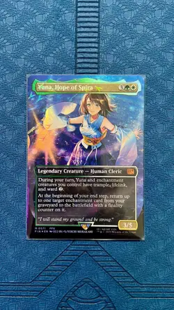 Magic (MTG) Yuna Hope of Spira (Borderless Chocobo Track Foil) Final Fantasy - Image 1