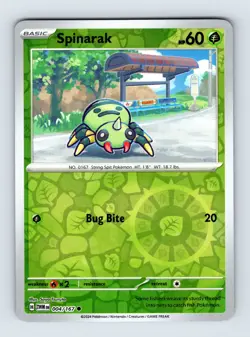 Spinarak - Twilight Masquerade 004/167 - Reverse Holo - NM - Pokemon - Image 1