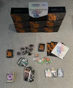 Pokemon Champion Path and Prismatic Evolutions Elite Trainer Boxes Accessories - Image 1