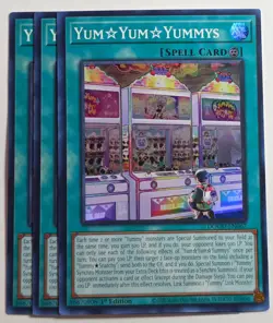 Yugioh x3 Yum Yum Yummys DOOD-EN067 Super Rare 1st Edition - Image 1