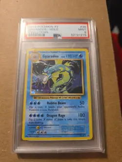 2016 Pokemon XY Evolutions #34 Gyarados Holo PSA 9 MINT - Image 1