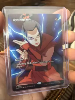 Lightning Bolt (Borderless Foil) Mythic MTG Avatar Eternal - Image 1