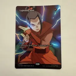 Lightning Bolt FOIL Borderless 32 Avatar Eternal TLE MTG Mythic Unplayed Mint NM - Image 1