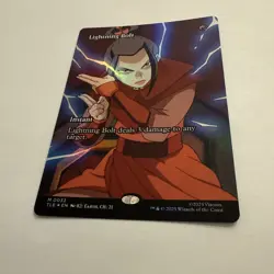 Lightning Bolt FOIL Borderless 32 Avatar Eternal TLE MTG Mythic Unplayed Mint NM - Image 4