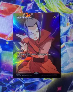 Lightning Bolt (Borderless Foil) Mythic MTG Avatar Eternal - Image 1