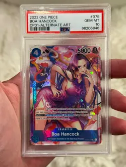 One Piece 2022 Boa Hancock OP01-078 Alt Art Romanace PSA 10 Gem Mint - Image 1