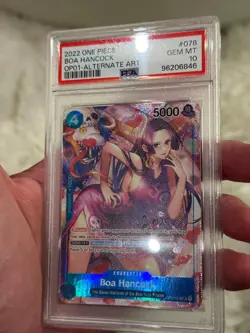 One Piece 2022 Boa Hancock OP01-078 Alt Art Romanace PSA 10 Gem Mint - Image 3