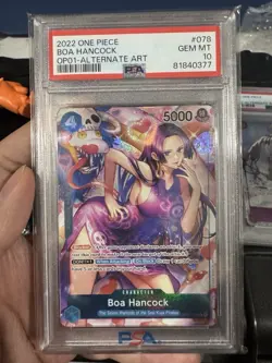 One Piece 2022 Boa Hancock OP01-078 Alt Art Romanace DW PSA 10 Gem Mint - Image 1