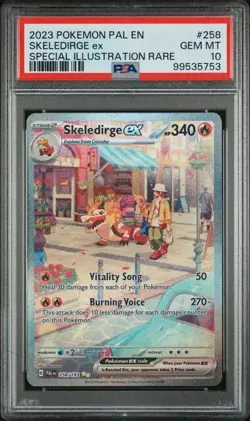 PSA 10 Skeledirge ex 258/193 Special Illustration Rare Paldea Evolved Pokemon - Image 1