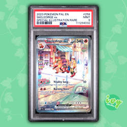 PSA 9 SKELEDIRGE EX 258/193 SIR PALDEA EVOLVED 2023 POKEMON ENGLISH - Image 1