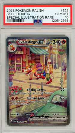 Pokemon PSA 10 Paldea Evolved Special Illustration Rare Skeledirge EX 258/193 - Image 1
