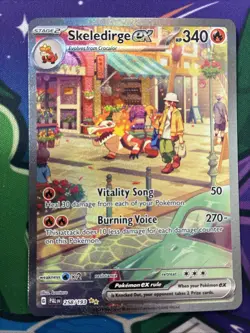 Pokemon Skeledirge EX Holo Card Paldea Evolved 258/193 NM Condition - Image 2