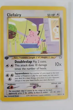 Pokemon TCG 1st Edition Clefairy 30/111 Neo Genesis WOTC Vintage NM - Image 1