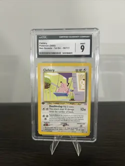 2000 Pokemon TCG 1st Edition Neo Genesis Clefairy 30/111 CGC 9 - Image 1
