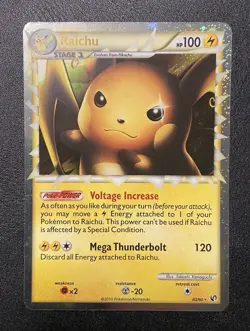 Pokemon TCG Raichu Holo Prime Card 83/90 Undaunted Set - Image 1