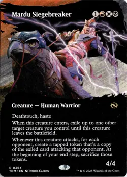 MTG Mardu Siegebreaker (Borderless) (364) | NM | Tarkir: Dragonstorm {TDM} - Image 1