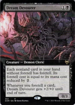 MTG Dream Devourer (Extended Art) (352) | NM | Kaldheim {KHM} - Image 1