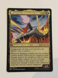 Megatron Tyrant // Megatron Destructive Force - NM - BOT 012 - MTG Transformers - Image 2