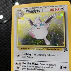 Pokemon TCG Wigglytuff Base Set 2 Holo 19/130 LP/MP SWIRL Mitsuhiro Arita - Image 3
