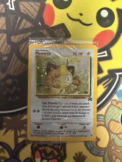 Pokemon TCG Meowth Holo Wotc Black Star Promo #10 Gameboy Factory Sealed - Image 1