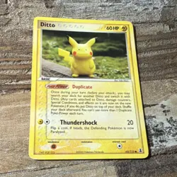 Pokemon Ditto 63/113 EX Delta Species (Pikachu) - Image 1