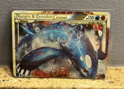 Pokemon Kyogre & Groudon Legend Undaunted Ultra Rare Holo 87/90 150 HP - Image 1