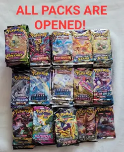 Massive Pokemon TCG NM Bulk Collection Lot ALL OPENED PACKS READ DESCRIPTION - Image 1