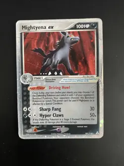 Pokemon Mightyena ex 101/110 Holon Phantoms Ultra Rare EX Holo 100 HP - Image 1