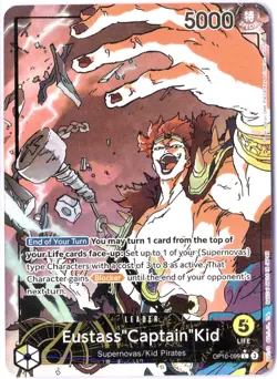 ULTRA RARE ALT ART LOW POP CUSTOM ONE PIECE!!! Eustass Kid - Image 1