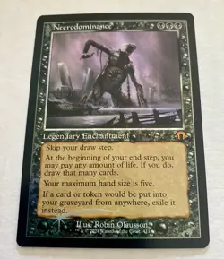 1x Necrodominance 0411 (Retro) **FOIL** - MTG: Modern Horizons 3 (MH3) - NM/M - Image 2