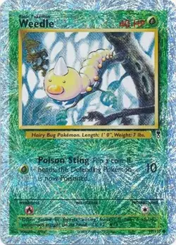 Weedle - 99/110 - Pokemon Legendary Collection Reverse Holo Rare Card MP - Image 1