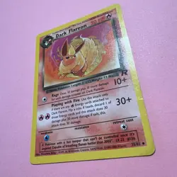 Dark Flareon 35/82 VLP Vintage Team Rocket WOTC Pokemon Card TCG English 1999 - Image 5
