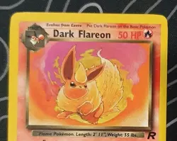 Dark Flareon 35/82 Team Rocket Pokemon Tcg Card Vintage Wotc Lightly Played - Image 2
