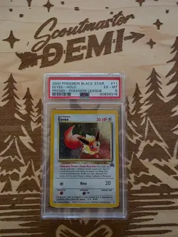 Eevee 1#1 Holo Pokemon League Black Star Promo - 2000 Rare WotC Wizards - Image 1