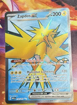 Zapdos EX 192/165 SV 151 Ultra Rare Holo Pokemon Card^ - Image 1