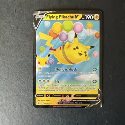 Pokemon Flying Pikachu V Ultra Rare Full Art 006/025 Celebrations Holo TCG Card - Image 1