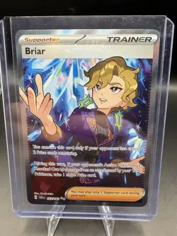 Pokemon TCG Briar Full Art Trainer Ultra Rare Card Sv07 Stellar Crown 163/142 - Image 1