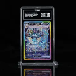 Vaporeon ex SAR 205/187 Terastal Festival Pokemon Card Japanese TAG 10 Gem Mint - Image 1