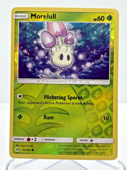 Pokemon TCG Card - Morelull 16/149, Sun & Moon Reverse Holo NM - Image 1