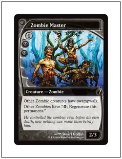 1x Zombie Master, Future Sight Frame, Mystery Booster 2 Magic MTG NM - Image 1