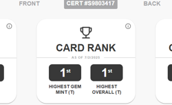 Machamp V 073/067 Alt Art Time Gazer Japanese Pokemon SWSH TAG 10 Rank 1 - Image 3