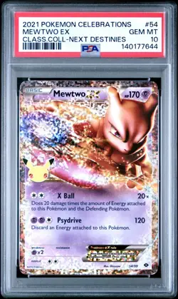 PSA 10 MEWTWO EX 54/99 CELEBRATIONS CLASSIC COLLECTION POKEMON 😍 - Image 1