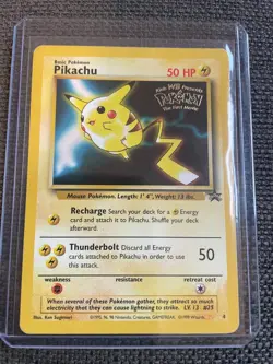 Pokemon TCG Pikachu Wizards Black Star Promos 4 Regular Promo Promo - Image 1