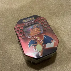 Pokemon TCG Hidden Fates Tin Charizard GX Factory Sealed - Image 1