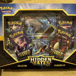 Pokemon TCG- Hidden Fates Gyarados GX Collection Box- 2019 Sealed - Image 1