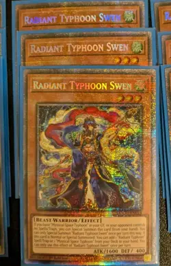 Yugioh Starlight Rare Radiant Typhoon Swen playset - Image 1
