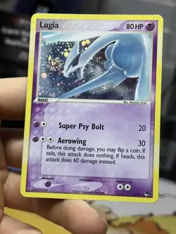 HOLOBLEED Lugia 2/17 Pop Series 5 2007 Holo Rare Pokemon Card TCG - Image 3