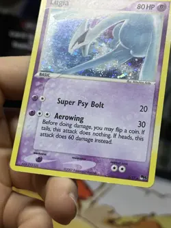HOLOBLEED Lugia 2/17 Pop Series 5 2007 Holo Rare Pokemon Card TCG - Image 4