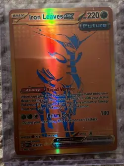 Pokemon Iron Leaves ex Sv: Prismatic Evolutions 176/131 Full Art Holo EN - Image 1
