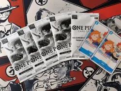 One piece Tcg Dash + Event Pack + Girl Promo Op14 the azure seas seven Lot Of 7 - Image 1
